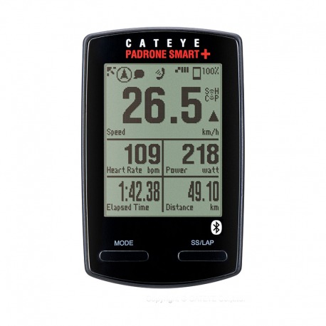 COMPTEUR CYCLE CATEYE PADRONE SMART+ SC100B BT NE