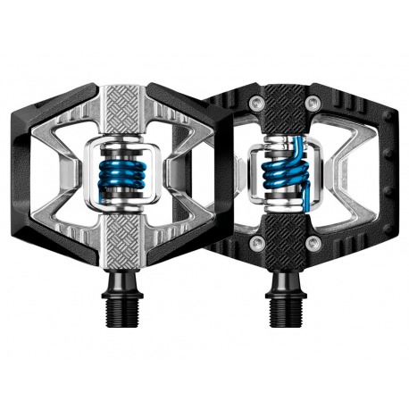 CRANK BROTHERS DOUBLE SHOT 2 NOIR & ARGENT / RESSORT BLEU