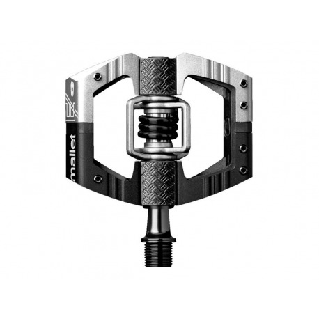 CRANK BROTHERS MALLET E LONG BROCHE NOIR & ARGENT / RESSORT NOIR