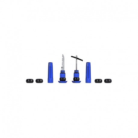 MUC-OFF WICKS KIT REP.TUBELESS POUR GUIDON BLEU