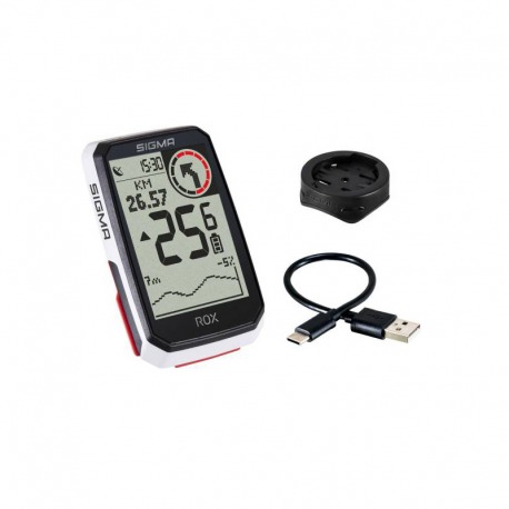 ORDINATEUR CYCLE GPS SIGMA ROX 4.0 30 FUNC.BLANC