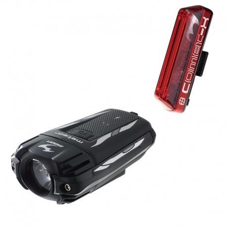 MOON LIGHT SET AVANT METEOR ARRIERE COMET-X USB NOIR