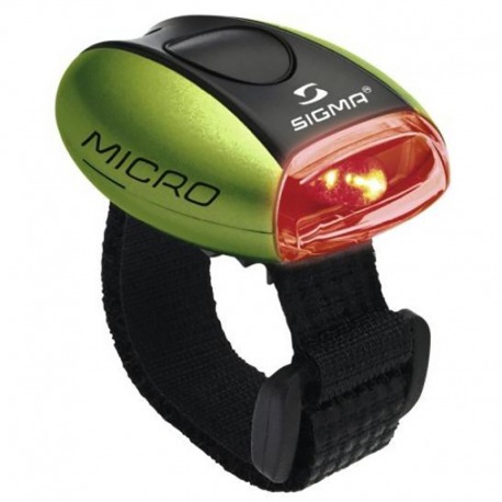 LIGHT SEG.SIGMA MICRO LED ROUGE/BL.W/CORREA VERT BATTERIE