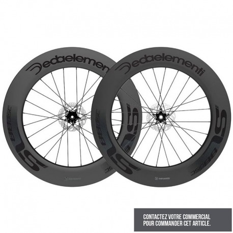 PAIRE DE ROUES DEDA SL88TDB TUB DISC CL HG11 CARB.TEAM