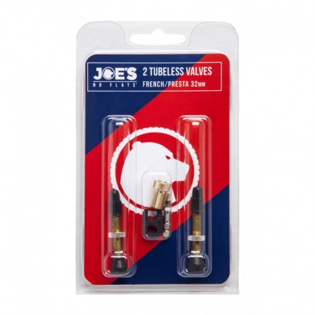 JEU DE 2 VALVES PRESTA JOE'S TUBELESS 32 mm