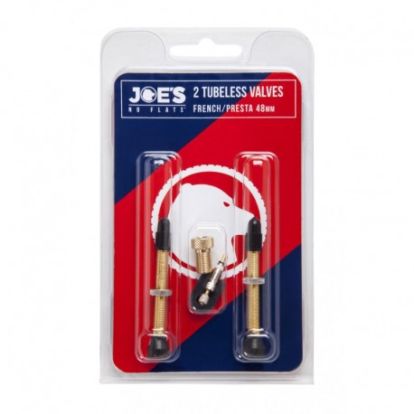 JEU DE 2 VALVES TUBELESS PRESTA JOE'S 48 mm