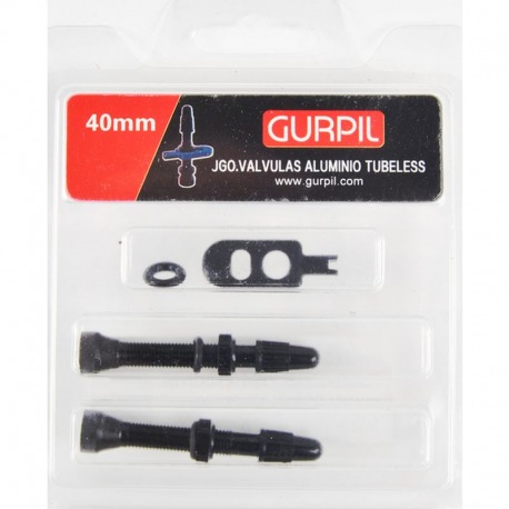 VALVES PRESTA SET GURPIL ALUMIN.TUBELESS 40MM