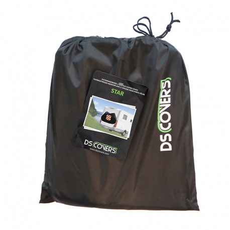 HOUSSE DE PORTE-VÉLO DS COVERS STAR NOIR AVEC PLAQUE