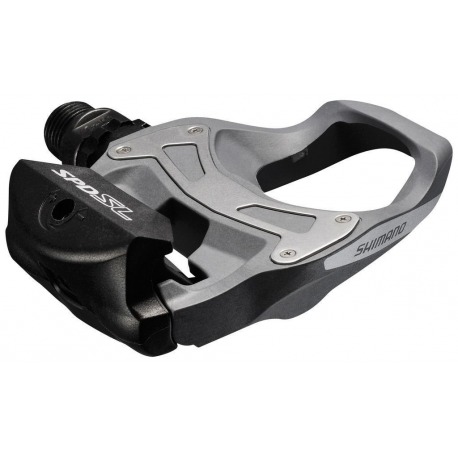 Pédale de course Shimano PD-R 550G SPD-SL simple face, gris 9/16", sans réflecteur