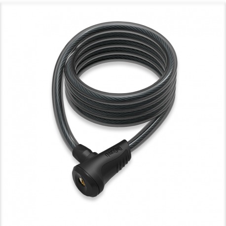 CADENAS SPIRALE NÉON ONGUARD 180 CM x 12 MM NOIR