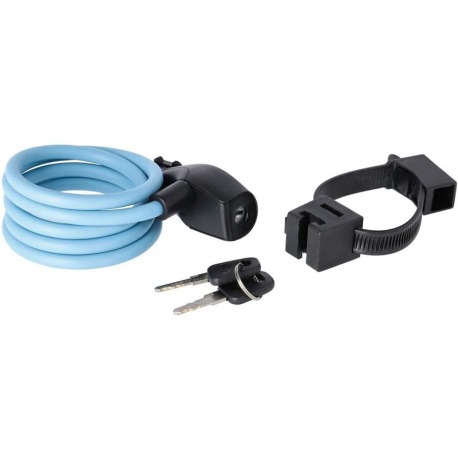 CÂBLE ANTIVOL AXA RESOLUTE 120cm 8mm BLEU CLAIR