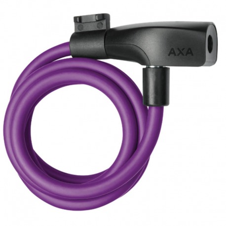 CABLE ANTIVOL AXA RESOLUTE 120cm 8mm VIOLET
