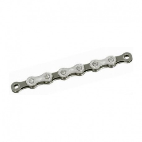 CHAINE SUNRACE CN10A 10V 116 MAILLONS. GRIS ARGENTÉ