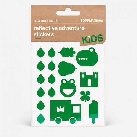 KIT AUTOCOLLANTS RÉFLÉCHISSANTS POUR VÉLO BOOKMAN AVEN.VER