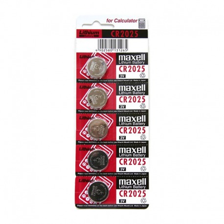 PILE BOUTON AU LITHIUM SIGMA CR 2025 3V. (5 UNITÉS)