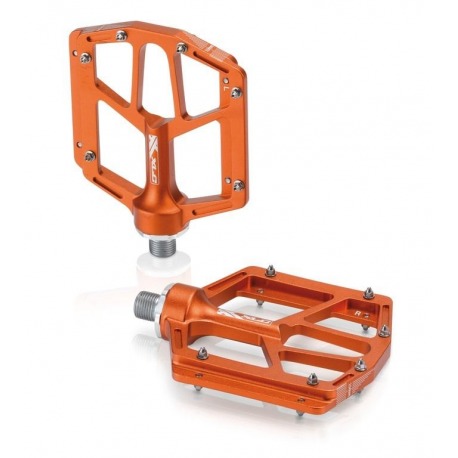 Pédale XLC VTT/ATB PD-M14 Alu, orange, 320g