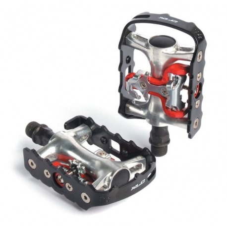 Pédale VTT/Trekking XLC Sys.PD-S01 unilatérale, noir/argent, SB Plus