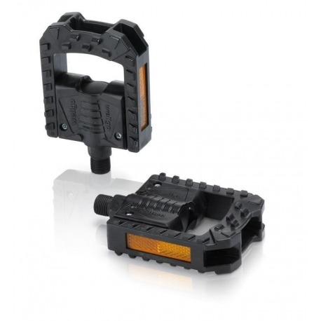 Pédale pliante XLC PD-F01 plastique, noir, réflecteur