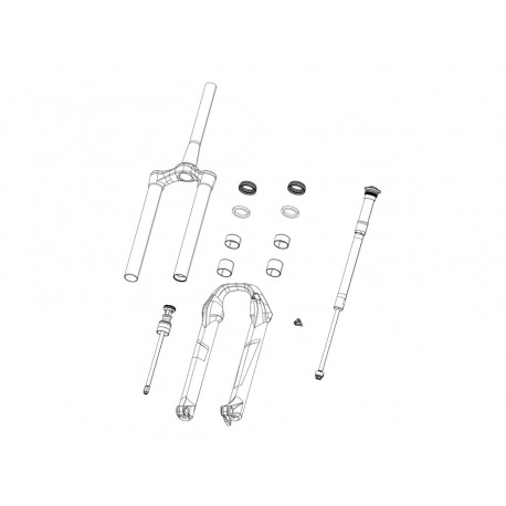 RockShox RESSORT XC30 27.5"/29" 100MM X-SOFT