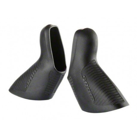 SRAM REC RUBBER DOUBLE CONTROL NEW RED ET SRAM22 ALL BLK (PAIRE)