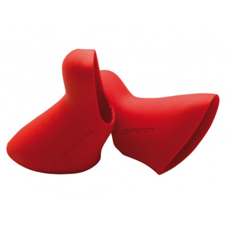 CAOUTCHOUC DOUBLE LEVIER SRAM REC ROUGE (PAIRE)