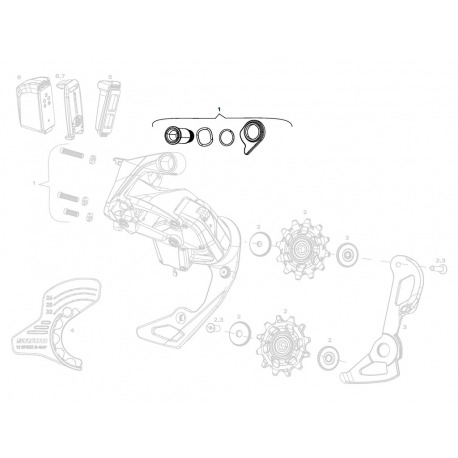 SRAM REC KIT VIS DE DERAILLEUR ROUGE ETAP AXS