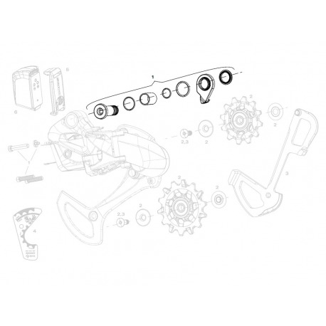 VIS DE DERAILLEUR SRAM REC XX1 EAGLE AXS