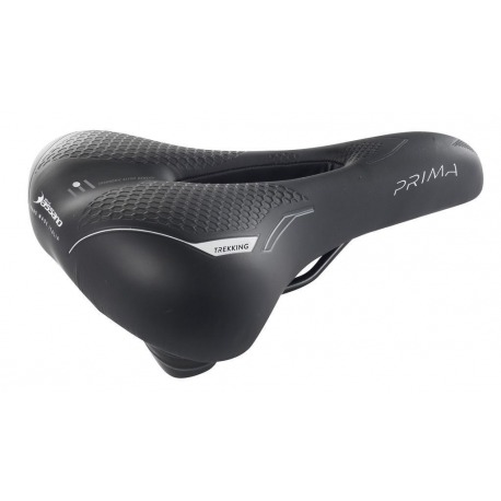 Selle Selle Bassano Prima Trekking noir, Uni Air, 260x183mm, 365g