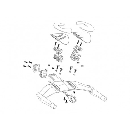 ZIPP VUKA CLIP KIT COUSSINS D'ACCOUDOIR A1