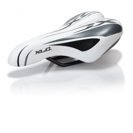Selle enfant/adolescent XLC SA-C01 Unisexe 245x150mm, blanc/gris 312g