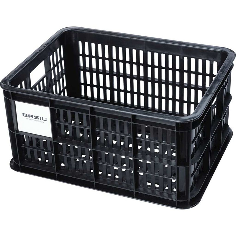 PANIER BASIL CRATE S 17.5L NOIR PLASTIQUE 29x39.5x21