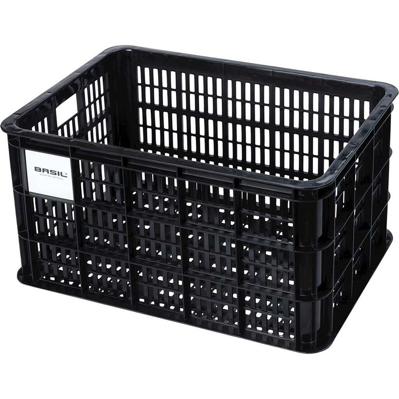 PANIER BASIL CRATE L 40L NOIR PLASTIQUE 34.5x49x27