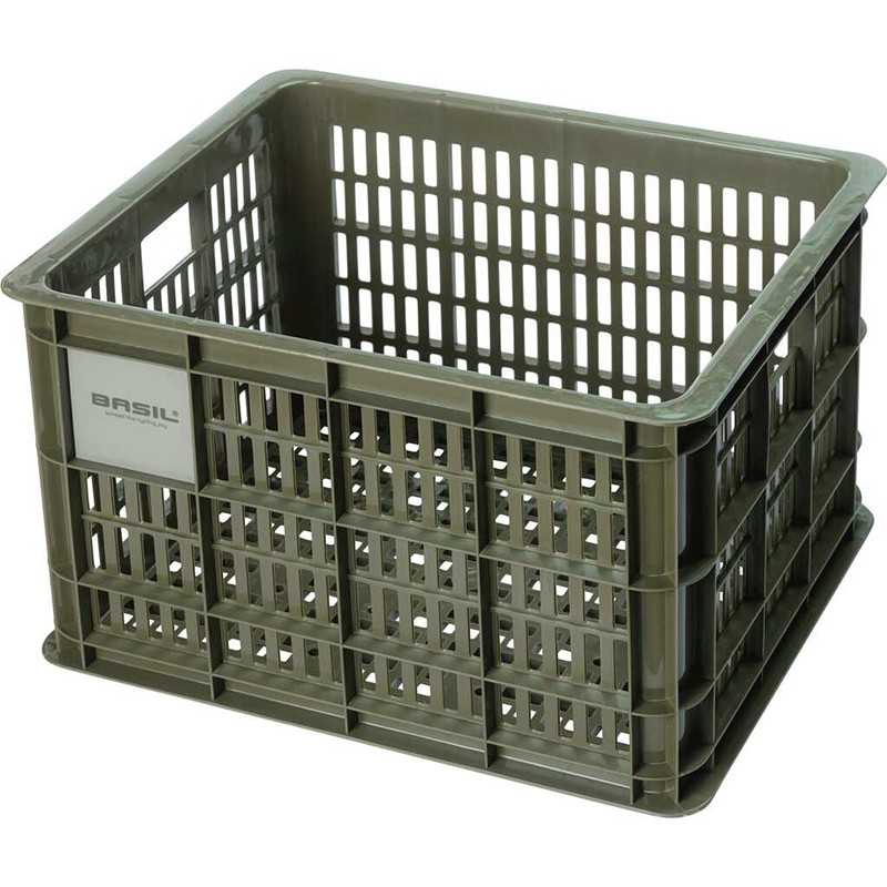 PANIER BASIL CRATE M 27L VERT PLASTIQUE 34x40x25