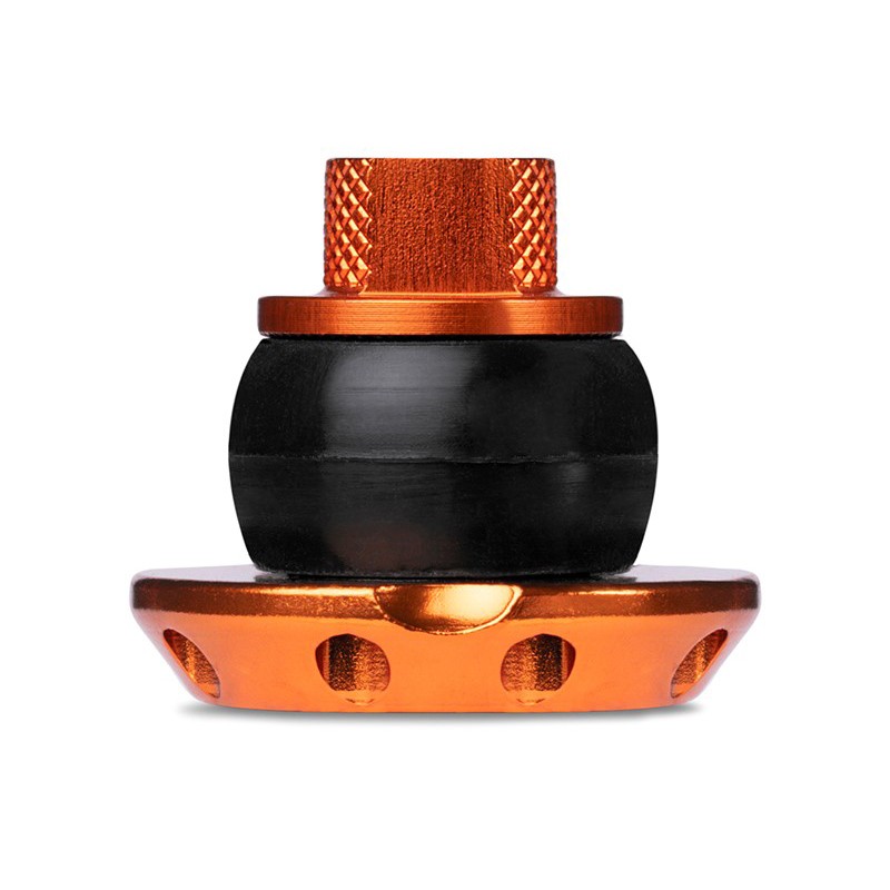 BOUCHONS DE GUIDON MUC-OFF DISC ALU ORANGE (24 PAIRES)