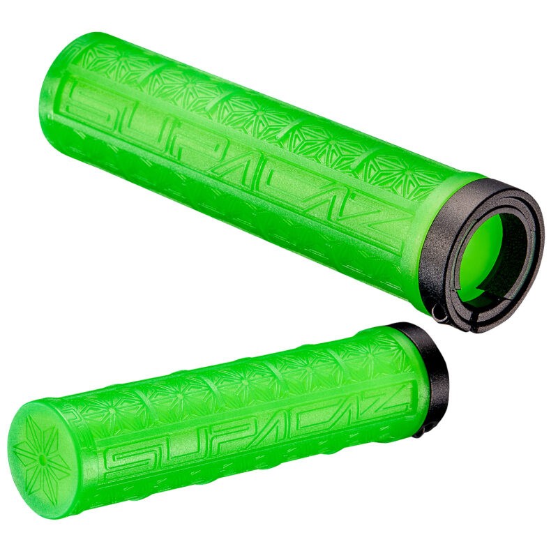 SUPACAZ GRIZIPS 32mm GRIP SET VERT NEON