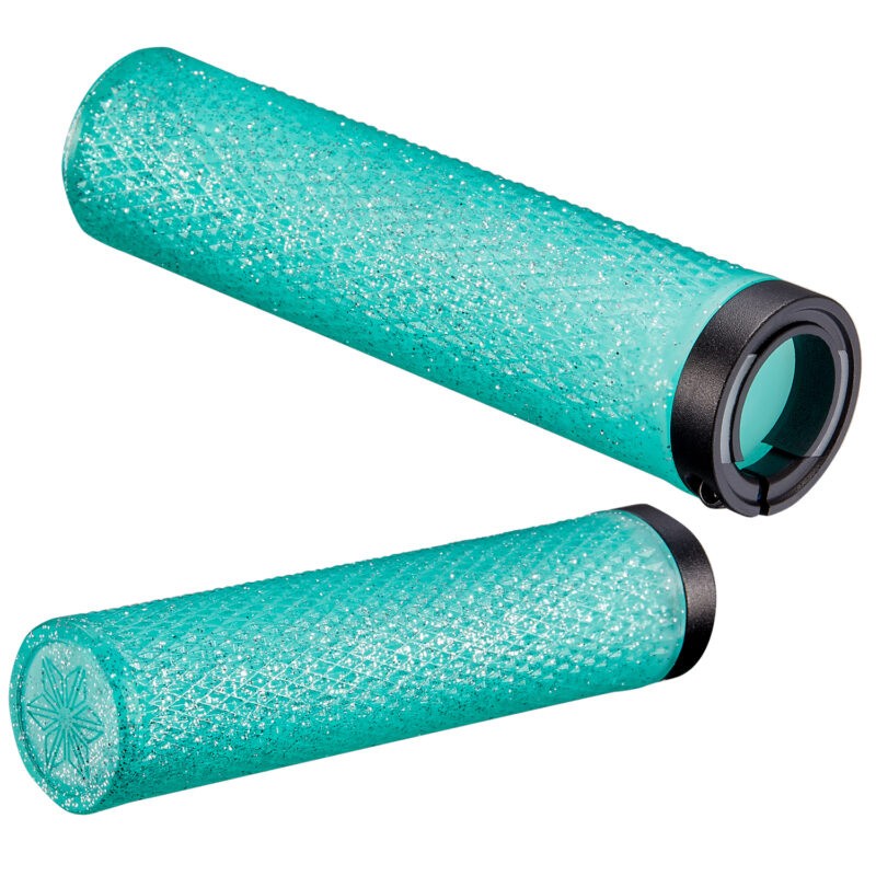 SUPACAZ DIAMOND KUSH GRIP SET 34mm VERT MENTHE