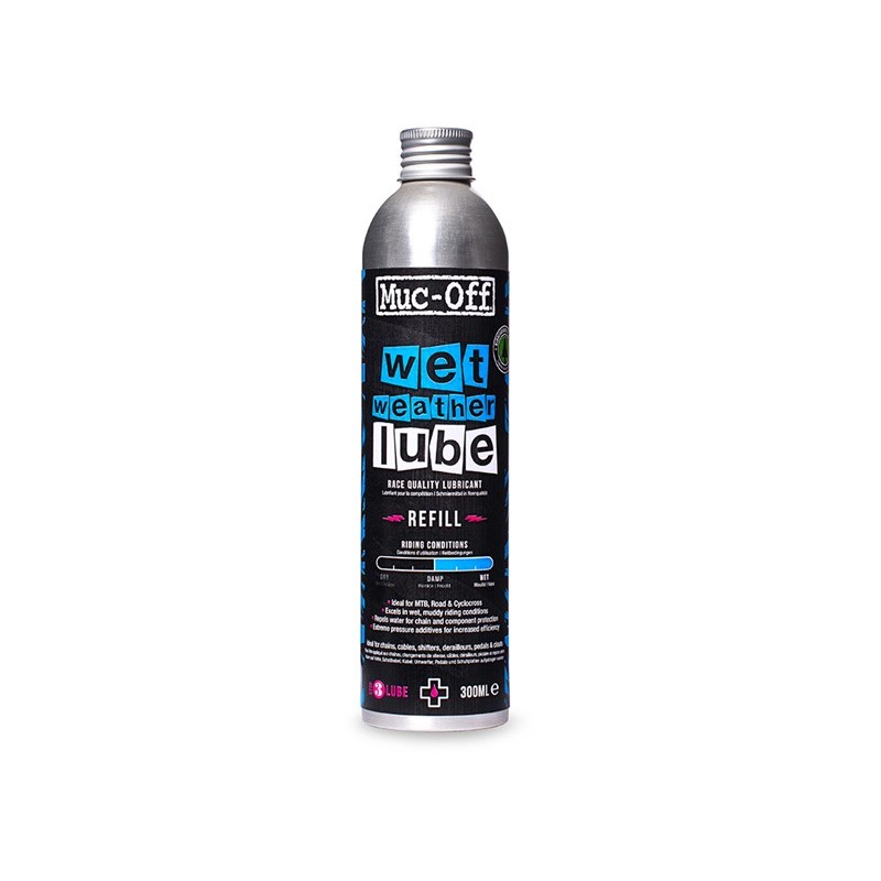 CHAINE LUBRIFIANT HUILE MUC-OFF CLIMAT HUMIDE 300m