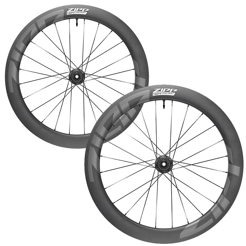 PAIRE DE ROUES EN CARBONE ZIPP 404 FIRECREST DISC CENTERLOCK TUBELESS HOOKLESS XDR