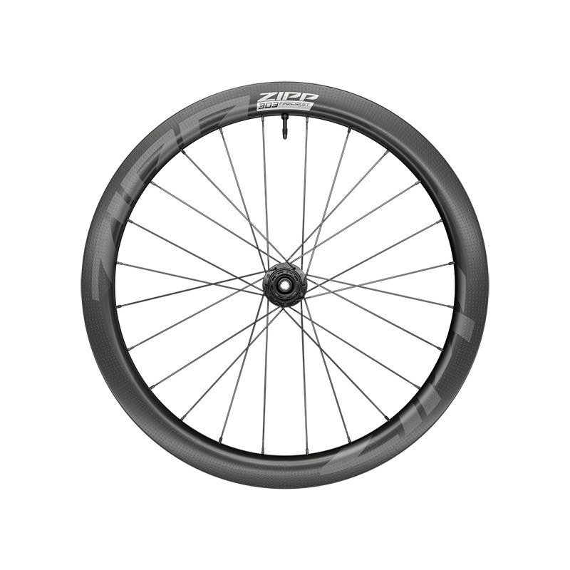 ROUE AVANT ZIPP 303 FIRECREST DISC CENTERLOCK TUBELESS HOOKLESS 12x100 mm CARBONE