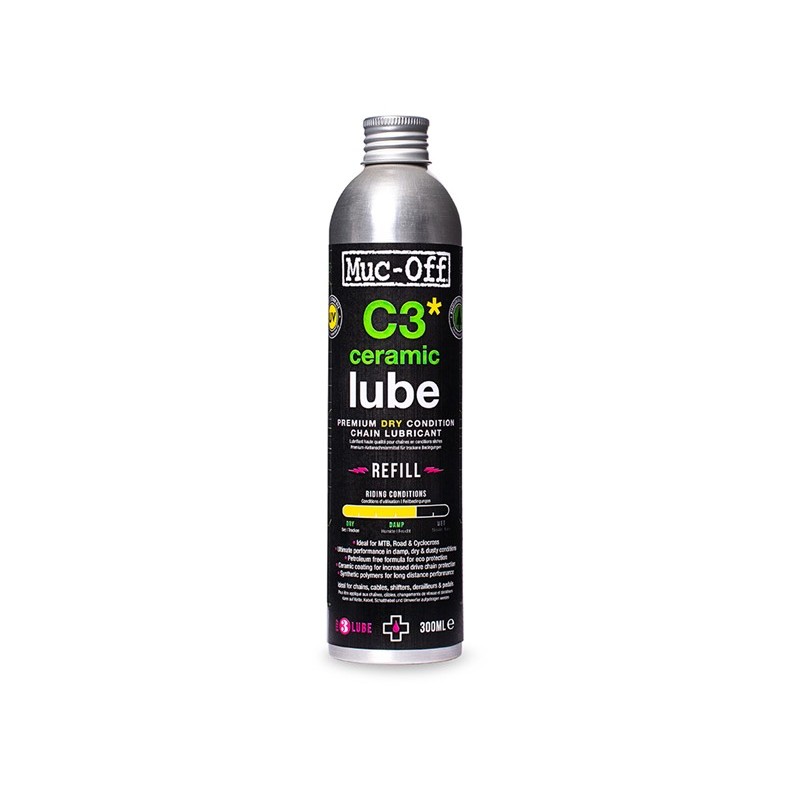 MUC-OFF C3 CERAMIC CLIMAT HUILE LUBRIFIANTE SÈCHE 300 ml (C3 CERAMIC LUBE WET)