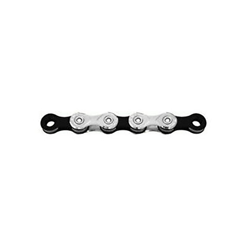 CHAINE KMC X10 122 MAILLONS 10V NOIR/ARGENT