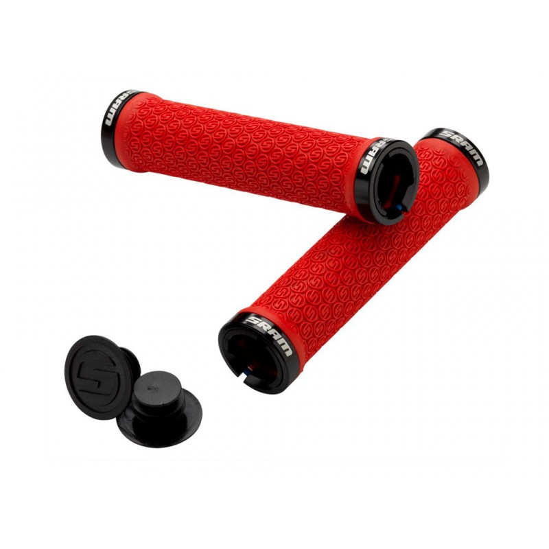 POIGNÉES DE VERROUILLAGE SRAM DOUBLE PINCE ROUGE