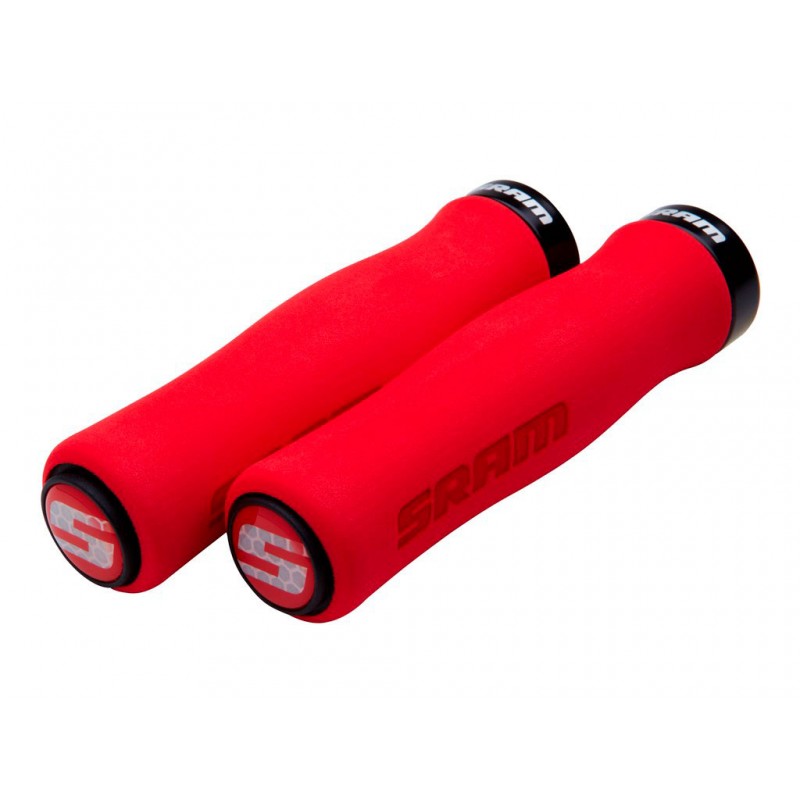SRAM LOCKING GRIP CONTOUR FOAM 129MM ROUGE/NOIR