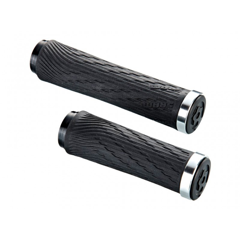 POIGNÉES SRAM POUR GRIPSHIFT (GAUCHE + DROITE) ARGENT