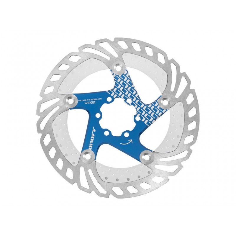 DISQUE ONOFF REFROIDISSEUR FLOTTANT 160MM BLEU