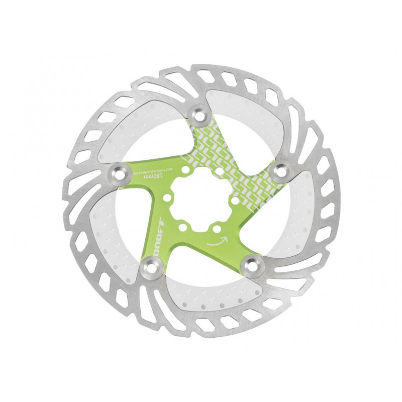 DISQUE ONOFF REFROIDISSEUR FLOTTANT 160MM VERT