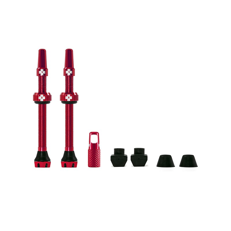 VALVE SET MUC-OFF V2 TUBELESS 60mm ROUGE