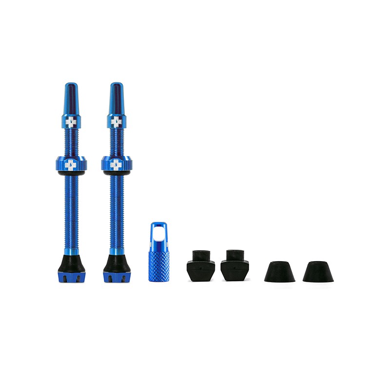 VALVE SET MUC-OFF V2 TUBELESS 60mm BLEU