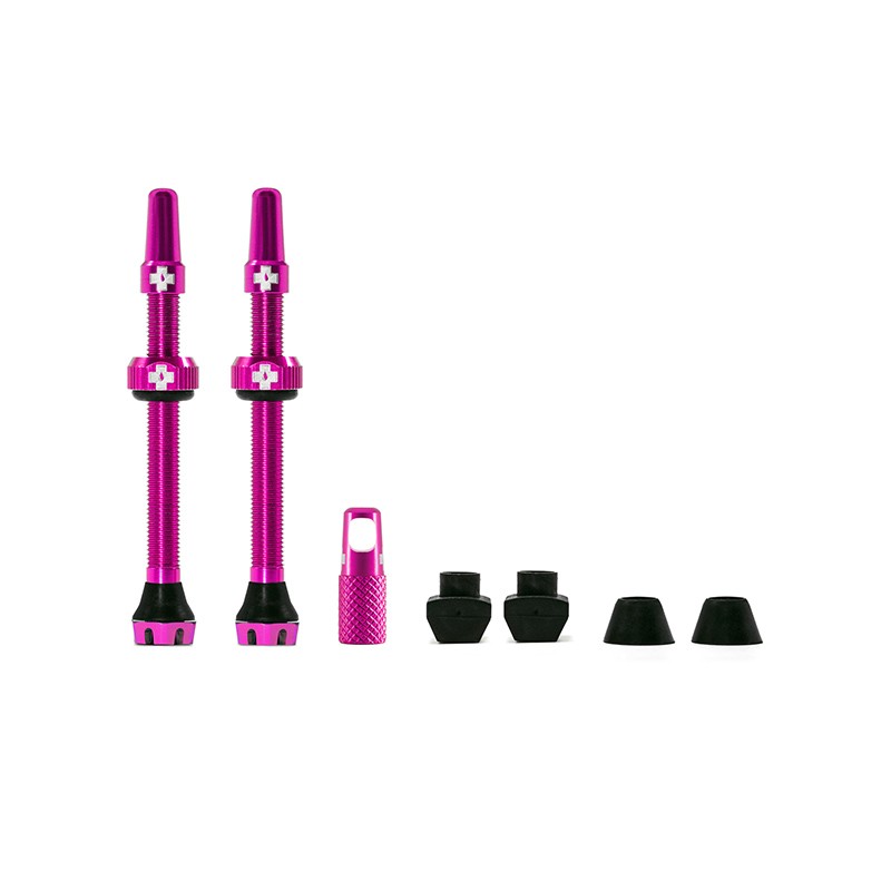 VALVE SET MUC-OFF V2 TUBELESS 60mm ROSE
