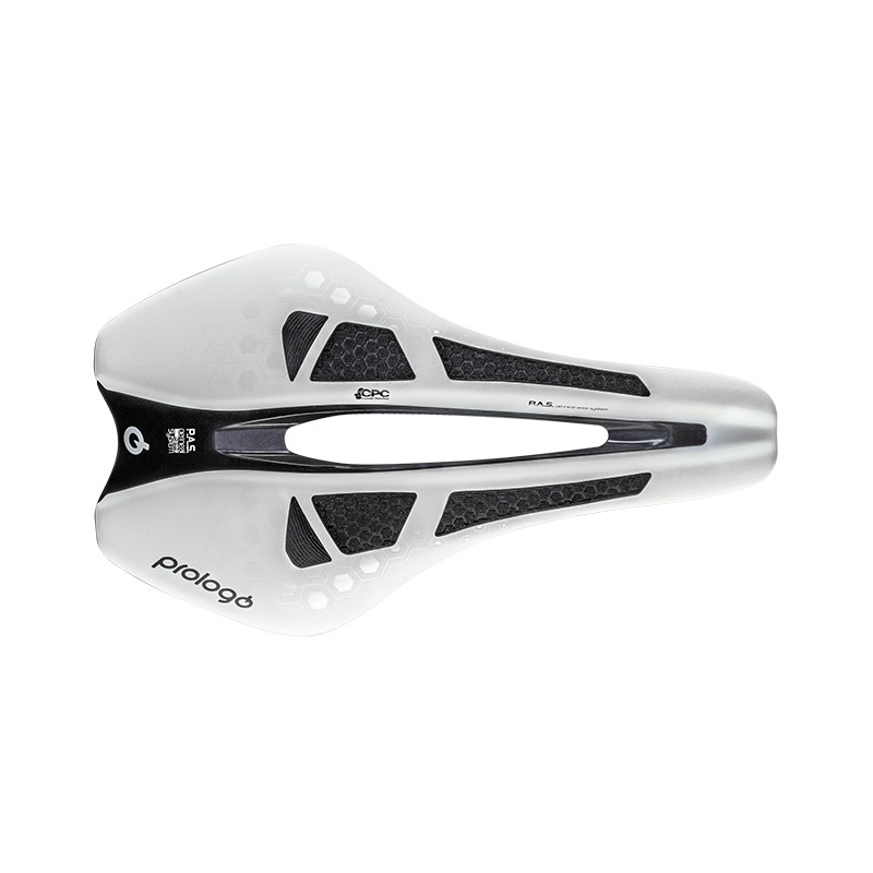 SELLE PROLOGO DIMENSION-TRI NACK 143 BLANC/ARGENT